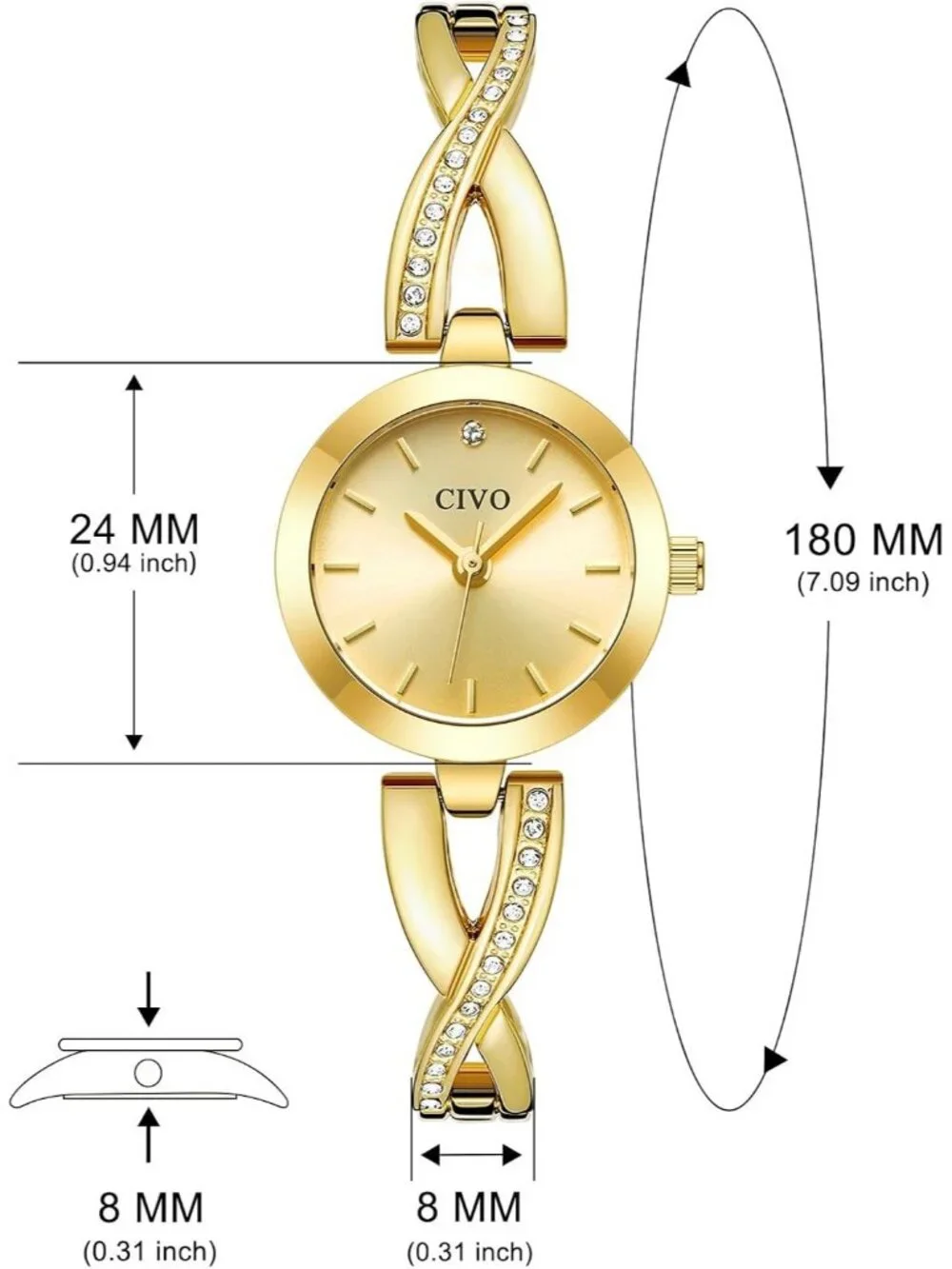 N/A elegant gold